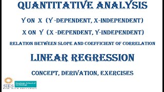 Y on X Y dependent Xindependent X on Y X dependent Yindependent Linear Regression [upl. by Imim]