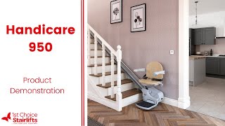 Handicare 950 Straight Stairlift  Product Overview [upl. by Ernesta]