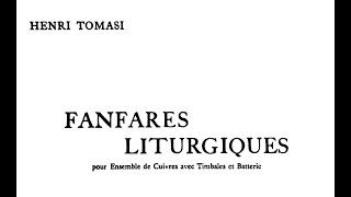 Tomasi  Fanfares Liturgiques score [upl. by Naneik]