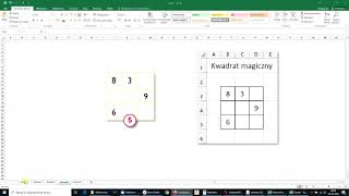 Kwadrat Magiczny w Excel [upl. by Hassi]