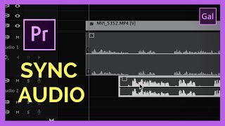 How to Auto Sync Audio with Video in Adobe Premiere Pro CC [upl. by Ahsieyk768]