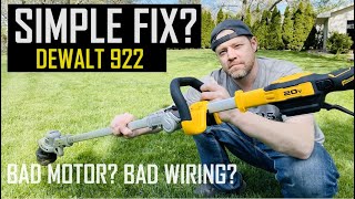 DeWalt 20V 922 String Trimmer Fix DeWalt String Trimmer Malfunction and Troubleshooting [upl. by Sydney]