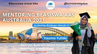 MENTORING BEASISWA AUSTRALIA AAS Eps How to WellDesign CV [upl. by Paule]