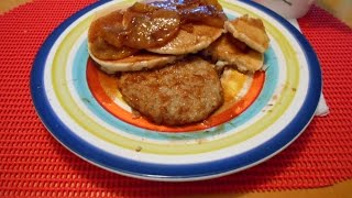 Cinnamon Apple Pan cakes [upl. by Aihsined571]