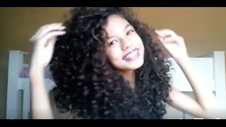 Boucy and Voluminous Curls reached using Novex My Curls Hair Products by Suzy Hemelly [upl. by Jonny]