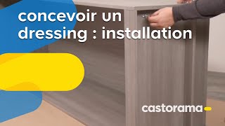 Concevoir un dressing  installation Castorama [upl. by Aicirtal478]