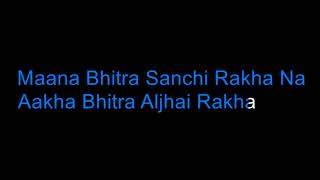 Parelima 1974 AD Karaoke Version 2 Nepali Karaoke Songs With Lyrics [upl. by Inek]