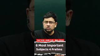 6 Most Important Subjects In Prelims 2025 Strategy For UPSC CSE IAS First Attempt College Students [upl. by Kirby]