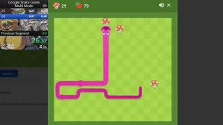 Google Snake Game  Multi Mode  50 Apples in 46067 [upl. by Emmalyn]