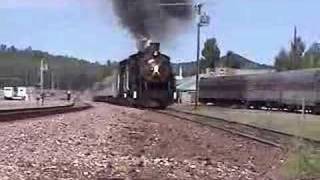 Grand Canyon Railroad double header steam train [upl. by Bornie]