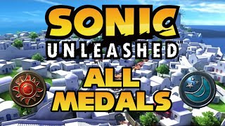 Sonic Unleashed  APOTOS SUN amp MOON MEDAL LOCATIONS [upl. by Anyale]