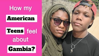 How American teenagers like Gambia do they feel happy or mad Moved from USA to Gambia [upl. by Ammamaria]