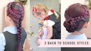 3 Easy Back To School Styles by SweetHearts Hair Part 2 [upl. by Figge]