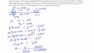 Chapter 6 Example 2 WorkEnergy Theorem [upl. by Priestley]