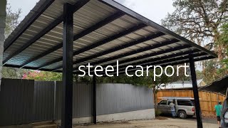 Steel Carport Build [upl. by Stiegler]