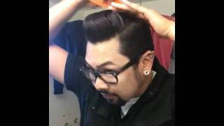 HowTo Wet Combing A Pompadour [upl. by Ymar216]