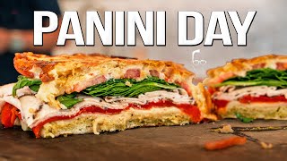 Easy Turkey Panini Recipe  the Ultimate Grilled Sandwich  SAM THE COOKING GUY 4K [upl. by Rozelle]