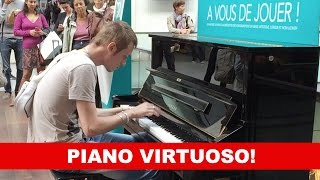 Amazing Piano Virtuoso at Gare SaintLazare in Paris Preview  Carl Le Pianiste [upl. by Zillah179]