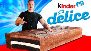 Giant 440Pound Kinder Delice  How to Make The World’s Largest DIY Kinder Delice by VANZAI COOKING [upl. by Marci]