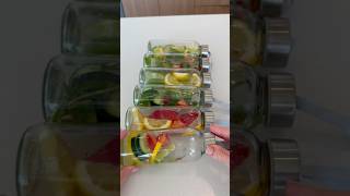 ASMR FRUIT ICE RESTOCK asmr kitchenrestock kitchen fruitinfusedwater fruit waterbottle [upl. by Sarah]