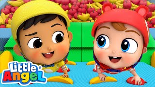 Apples and Bananas Playground Competition  LittleAngel Kids Songs amp Nursery Rhymes [upl. by Ber]