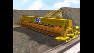 Animation on Stacker Reclaimers Twin Boom amp Barrel Reclaimers [upl. by Joni]