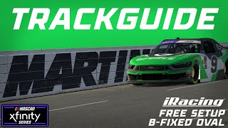 Nascar xfinity  Martinsville Track Guide  Free fixed Setup  iRacing  19490 [upl. by Salita]