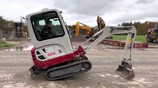 Takeuchi TB216 Excavator  Year 2018 Refnr Takeuchi1 [upl. by Arlan]