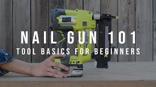 How to use a Brad Nailer  A Beginners Guide [upl. by Crescantia]