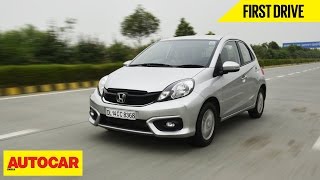 2016 Honda Brio  First Drive  Autocar India [upl. by Aivilys220]