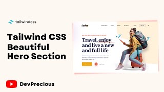 Tailwind CSS  Travel Website Landing Page [upl. by Oleg]