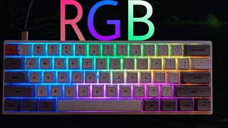 Sk61Gk61 RGB modes keyboard [upl. by Yelha]