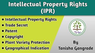 Intellectual Property Rights  What is Intellectual Property Rights  IPR for Agriculture by Tanisha [upl. by Phillipp]