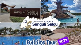 Sanguli Salou Camping amp Resort full walking through tour  May 2024  ALL poolsvenues and more [upl. by Aiuqat]