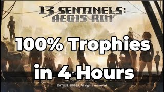 13 Sentinels Aegis Rim  100 Trophies in 4 Hours [upl. by Oigimer494]