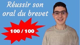 Comment avoir 100  100 à loral du brevet [upl. by Eesdnil]