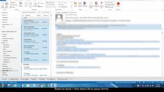 How to Select All Emails in Outlook [upl. by Willette]