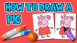 How To Draw Peppa Pig  Peppa Pig Drawing Lesson [upl. by Rayshell513]