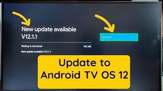 How to Update Android TV OS to Android 12 [upl. by Ahsiemak]