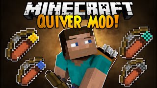 Minecraft Mod Showcase QUIVER MOD  Trick Arrows [upl. by Ahsemik]