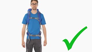 Carrying system settings and adjustment FLASH NT  VAUDE [upl. by Pruter]