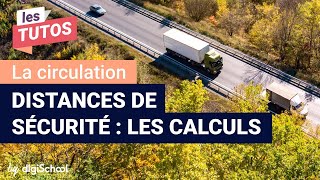 Distances de sécurité  les calculs à connaître  Code de la route [upl. by Drucilla783]