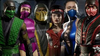 Mortal Kombat 11 ALL DLC EXTRA amp KOMBAT LEAGUE SKINS Evolution SEASON 1  16 in Victory Poses MK11 [upl. by Linda]