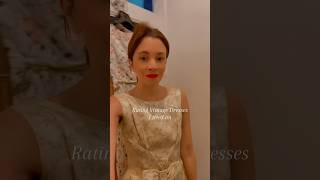 Rating VINTAGE dresses I tried on✨ vintagestyle vintagefashion vintagedress 1950sfashion [upl. by Conner123]