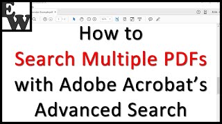 How to Search Multiple PDFs with Adobe Acrobat’s Advanced Search [upl. by Patricio]