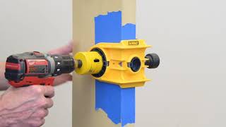 How to Prep a New Door for Lock Installation [upl. by Ehsom]