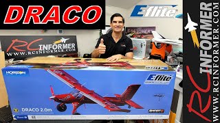 Eflite DRACO 20 BNF Unboxing Assembly amp Review By RCINFORMER [upl. by Annoid133]