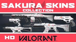 VALORANT Sakura Skins Collection  Skin Bundle HD Showcase [upl. by Mayrim389]