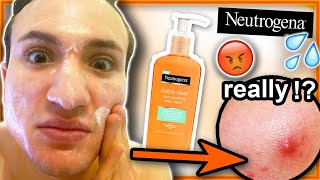 I tried Neutrogena VISIBLY CLEAR Spot Proofing Face Wash for ONE WEEK [upl. by Onailerua937]