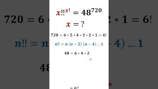 How to Solve Factorial Equation Fast short factorial math algebra [upl. by Gabby]